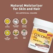 De La Cruz Expeller Pressed Coconut Oil for Dry Skin and Hair Moisturizer, 2.2 oz