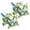 Resort Cornsilk, variant on 9910-S4-OD-186 17 in. Square Polyester Outdoor Throw Pillows, Rieser Sterling - Set of 4
