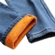 thumbnail image 4 of Pantalones vaqueros de invierno for hombre con forro polar, elásticos y térmicos, de corte regular for clima frío., 4 of 7