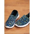 thumbnail image 4 of Silver Steps Comfort Flex Memory Foam Walking Shoe, Women’s Slip-On Sneaker, Blue Print, Size 10, 4 of 6