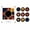 A#002, variant on Christmas Mini Vinyl Record Player Music Magnets for Refrigerator,Magnetic Fridge Vinyl Music Box Personalized Retro,9 PCS Programmable Playback, Aesthetic Desk Decor Gift C