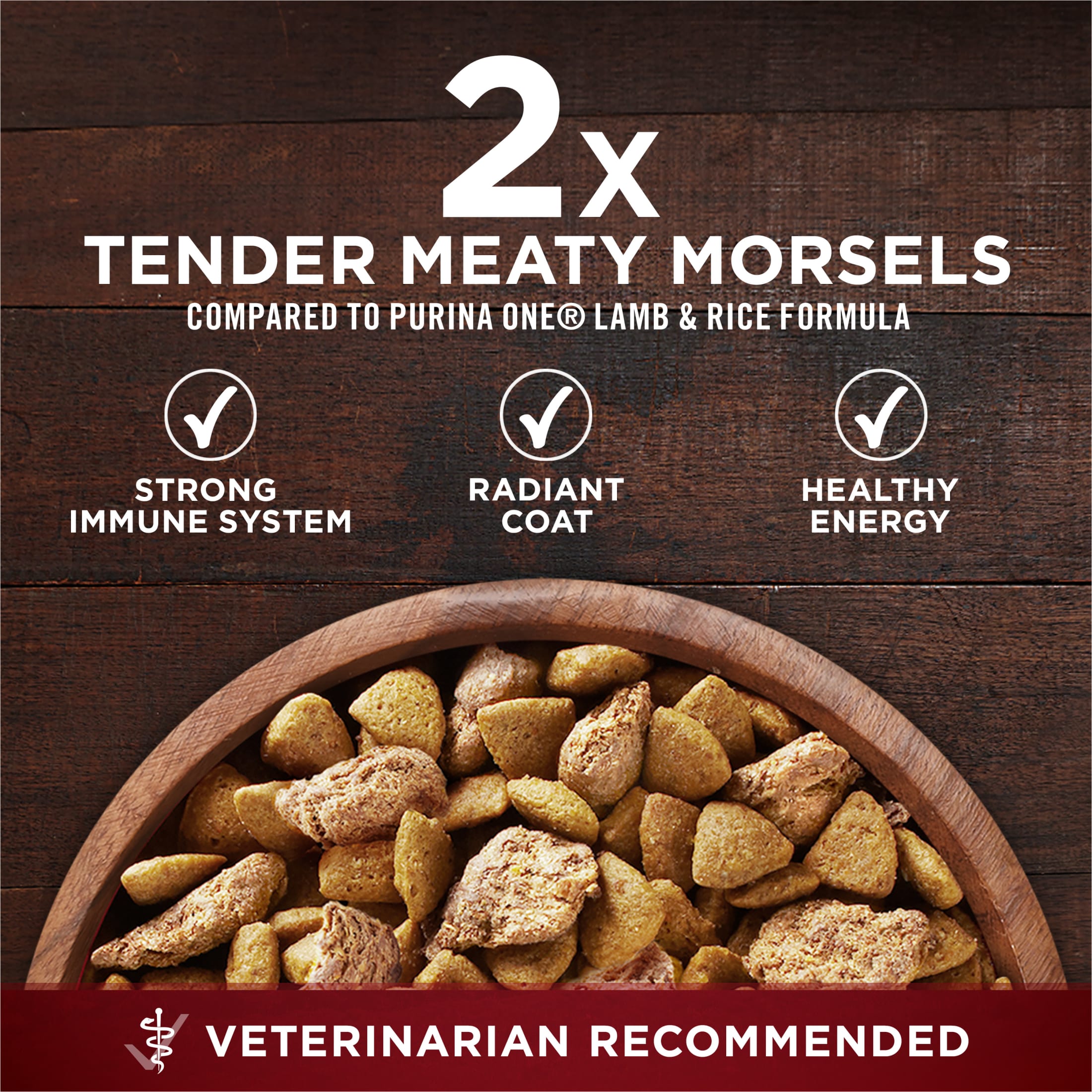 Purina ONE True Instinct High Protein Real Turkey & Venison Dry Dog Food, 15 lb photo 3