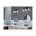 thumbnail image 5 of Hansford Collection Three-Light Antique Bronze Clear Glass Coastal Bath Vanity Light, 5 of 15