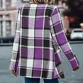 thumbnail image 4 of Pyhlmscde Women's Casual Long Sleeve Lightweight Fall Jacket Work Clothes, Womens Tops, Flannel Shirt Women 1, Flowy Tops for Women, 4 of 5