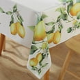 thumbnail image 4 of Lemon Tablecloth for Rectangle Table 60"X84",Summer Floral Table Cloths,Spillproof Table Cover,Table Linen,Yellow and White Decoration for Kitchen,Party,, 4 of 6