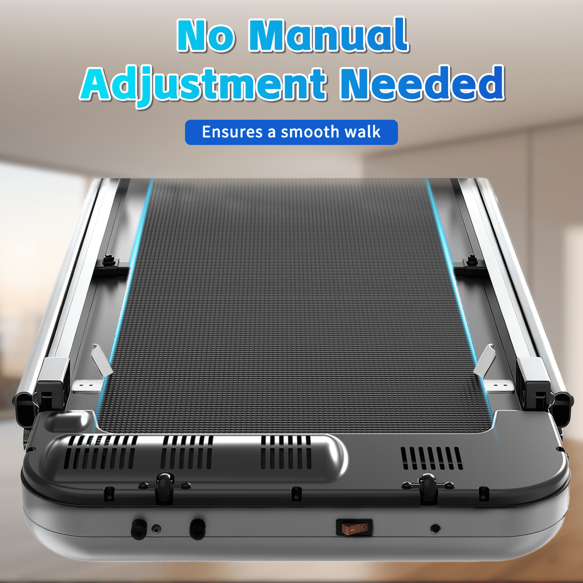 Jopath 3 in 1 Under Desk Treadmill with Incline,Folding Treadmill with Walking Pad and Handle Bar,Portable Treadmill with Remote Control LED Display,265 Lbs Capacity,Antique Silver