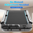 thumbnail image 5 of Jopath 3 in 1 Under Desk Treadmill with Incline,Folding Treadmill with Walking Pad and Handle Bar,Portable Treadmill with Remote Control LED Display,265 Lbs Capacity,Antique Silver, 5 of 11
