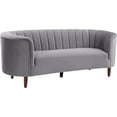 thumbnail image 2 of ACME Canapé Millephri en Velours Gris, 2 of 12