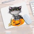 thumbnail image 1 of VeekiVeeki Pumpkin Cat Painted Graffiti FYyle Pattern Universal Waterproof Mouse Pad, Non-Slip PU Leather Gaming Desktop Mouse Pad for Computer/Laptop/Wireless/Office/Home/Game 9.4×7.9 inchFY-001, 1 of 5