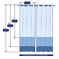 thumbnail image 7 of Subrtex Blackout Curtains 2 Panels Room Darkening Grommet Drapes, Light Grey, 52"x 84", 7 of 7