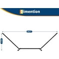 thumbnail image 3 of Premium 2-Person Hammock with Collapsible Steel Stand, Heavy Duty 450lb Capacity, UV-Resistant & Portable Outdoor Lounger for Backyard, Camping, and Travel, 3 of 7