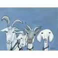 thumbnail image 2 of Ebert, Roey 32x25 Black Ornate Wood Framed with Double Matting Museum Art Print Titled - Goats, 2 of 4