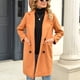 thumbnail image 4 of Pocket Overcoat, Styllish Fashionable Turn Down Collar Overcoat  For Parties ANGGREK Caqui L, 4 of 6
