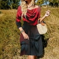 thumbnail image 3 of Romantic Rose Red And Grey Dress Summer Dresses Woman Street Style Big Size Casual Dress, 3 of 9