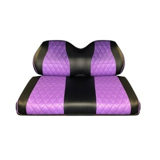 Estune 13 Pcs Purple 3D Foam Cushion Back Support Car Seat Covers Full Set,  Include Purple Steering Wheel Cover Front Seat Covers Seat Belt Cover