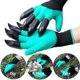 thumbnail image 2 of Guantes de jardín con garras en las yemas de los dedos rápidos: ideales para excavar, desmalezar, sembrar y pinchar, seguros para jardineros de rosas (doble garra), 2 of 5