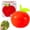 Red, variant on Apple Squishy, Green/Red Squishy Apple Giant Fruit Squishies Realistic Oversized Slow Rising Squeeze Fidget Stress Ball for Home Office