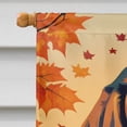 thumbnail image 3 of Carolines Treasures DAC1013CHF 40 x 28 in. Basset Hound Fall House Flag, 3 of 5