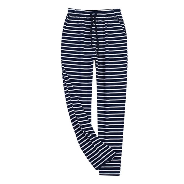 Men's Pajama Set for Home Comfort - Pure Loose Fit Spring Autumn Pants Large Size Easy Sleepwear