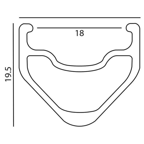 Velocity A23 Rim, 700c 20h, with MSW Black