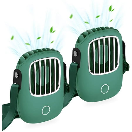

USB Mini Fan Handsfree Neck Fan Portable Hanging Fan Necklace Fan Multi-Functional for Travel Sports Office and Outdoor