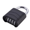 thumbnail image 1 of Candado de combinación con contraseña de 4 dígitos, candado de puerta resistente sin llave, candado combinado para gabinete, casillero de gimnasio al Negro, 1 of 9