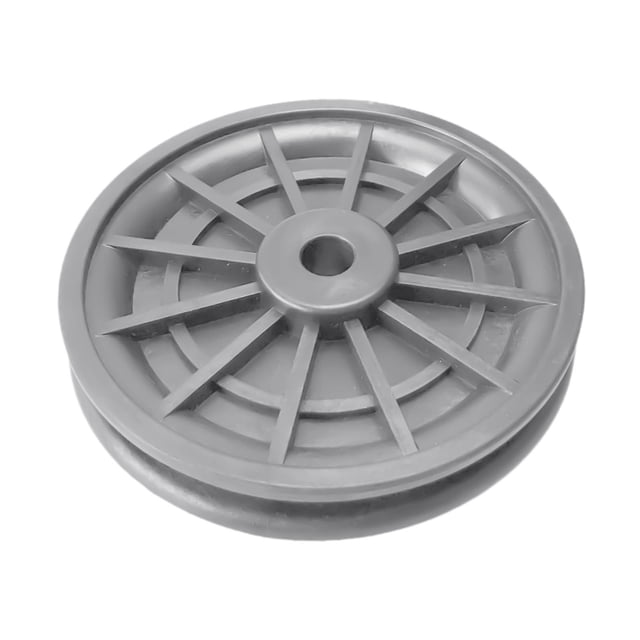 Polea de rodamiento para equipo de gimnasio en casa, pieza de entrenamiento de fuerza para máquina de cable, rueda de tracción giratoria resistente y gris
