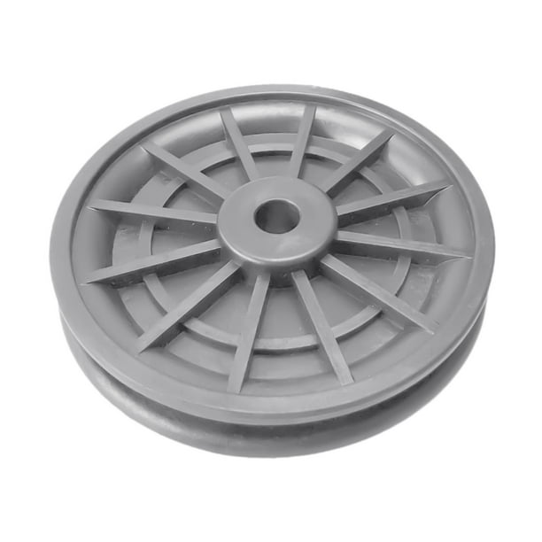Polea de rodamiento para fitness, resistente al desgaste, universal, para levantamiento de pesas gris