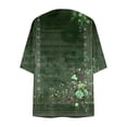 thumbnail image 5 of NTACZA 3/4 Sleeve Summer Cardigans for Women Lightweight Open Front Boho Floral Flowy Kimono Relaxed Beachwear Coverups Green, 5 of 5