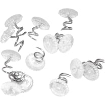 NOGIS 100 Pcs Twist Pins Upholstery Clear Heads Slip Cover Fasteners Headliner Pins for Sofa Car Van Home Furniture Hold Bed Skirt (100 pcs)