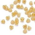 thumbnail image 4 of 200pcs Iron Bead Caps Golden 6x4.5mm Hole: 1mm Inner Diameter: 5mm, 4 of 4