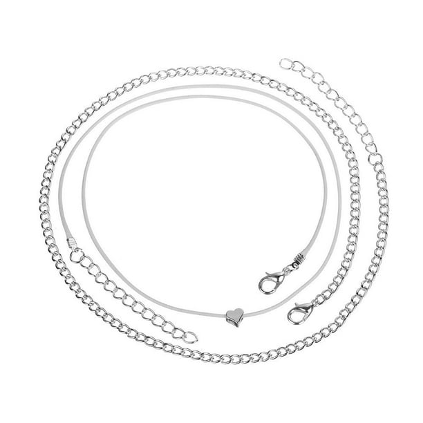 Cadenas, sandalias de mujer descalzas, pulsera, tobillera de verano para la playa