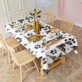 thumbnail image 2 of German Shepherd Dog and Footprint Rectangle Tablecloth 60"x120",Waterproof Polyester Rectangle Table Cloth, Wipeable Spillproof Polyester Tablecloth for Dining, Camping, Indoor and Outdoor, 2 of 6