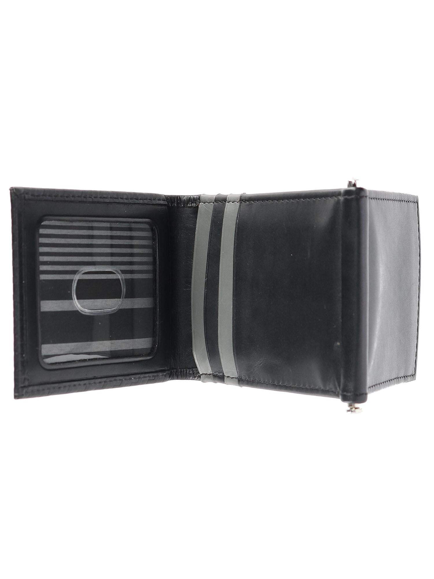 Buxton Men's Bellamy RFID Blocking Leather Z-Fold Wallet with Money Clip 