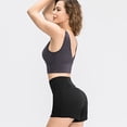 thumbnail image 5 of Pantalones cortos para correr para mujer, para entrenamiento, atletismo, gimnasio, yoga, con bolsillos para teléfono, color negro, 4/S,:;:;, 5 of 5