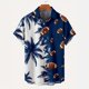 thumbnail image 2 of Camisa hawaiana con gráfico abstracto colorido para hombres, blusa con estampado 3D de juego de pelota de cocotero, camisas hawaianas de manga corta para mujeres y niños, 2 of 5