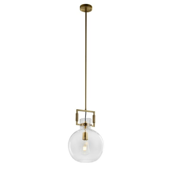 Single Pendant Lighting In Brass Finish
