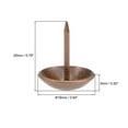 thumbnail image 3 of Uxcell 0.63''x0.79'' Upholstery Nails Tacks Round Thumb Push Pins Iron Copper Tone 200Pcs, 3 of 5