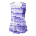 thumbnail image 4 of Odbmxy Summer Women's Tank Tops Sleeveless Womens Tops Leisure Relaxed Fit Soft Daytime Graphic Tops,Purple M, 4 of 5