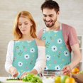 thumbnail image 3 of Pioneer Flower Floral Print Pattern Apron for Women and Men, Cotton Linen Waterproof with Pockets, Adjustable, 33x27 Inch for Kitchen, Gardening, BBQ, Salon, 3 of 6