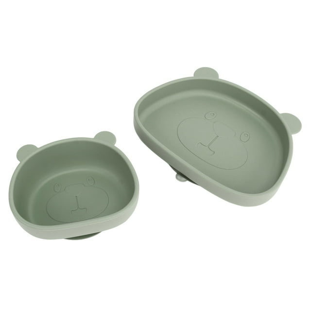 Plato de alimentación para bebés Jadeshay cuenco de succión Panda silicona