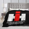 thumbnail image 2 of Manta de cama con el logotipo de International Harvester IH, manta de forro polar, mantas suaves de felpa para el sofá, para el hogar, camping, viajes, 80" x 60", 2 of 5