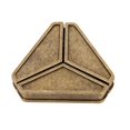 thumbnail image 1 of Jinsinto Magic Lock Zinc Alloy Unlock Unlock Nostalgic Magic Adult Student Brain Burning Metal Toy Positive Triangle, 1 of 4