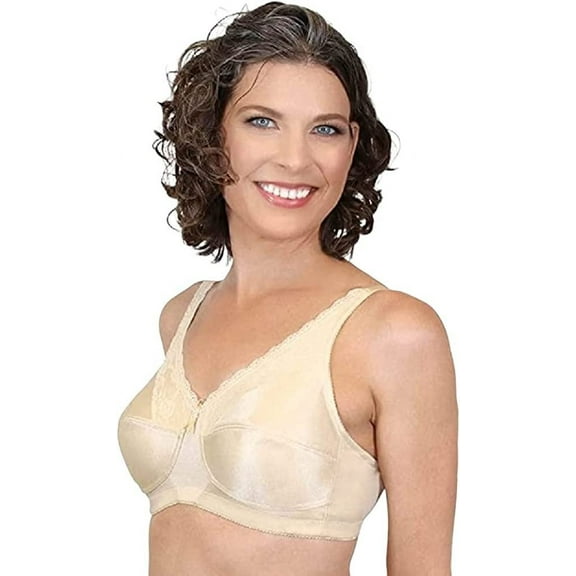 Mastectomy Bra Lace Soft Cup Size 38DD Sand
