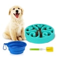 thumbnail image 1 of Tazón de Comida Lenta Antideslizante para Perro Interactivo No Tóxico con Fuente Lento, 1 of 7