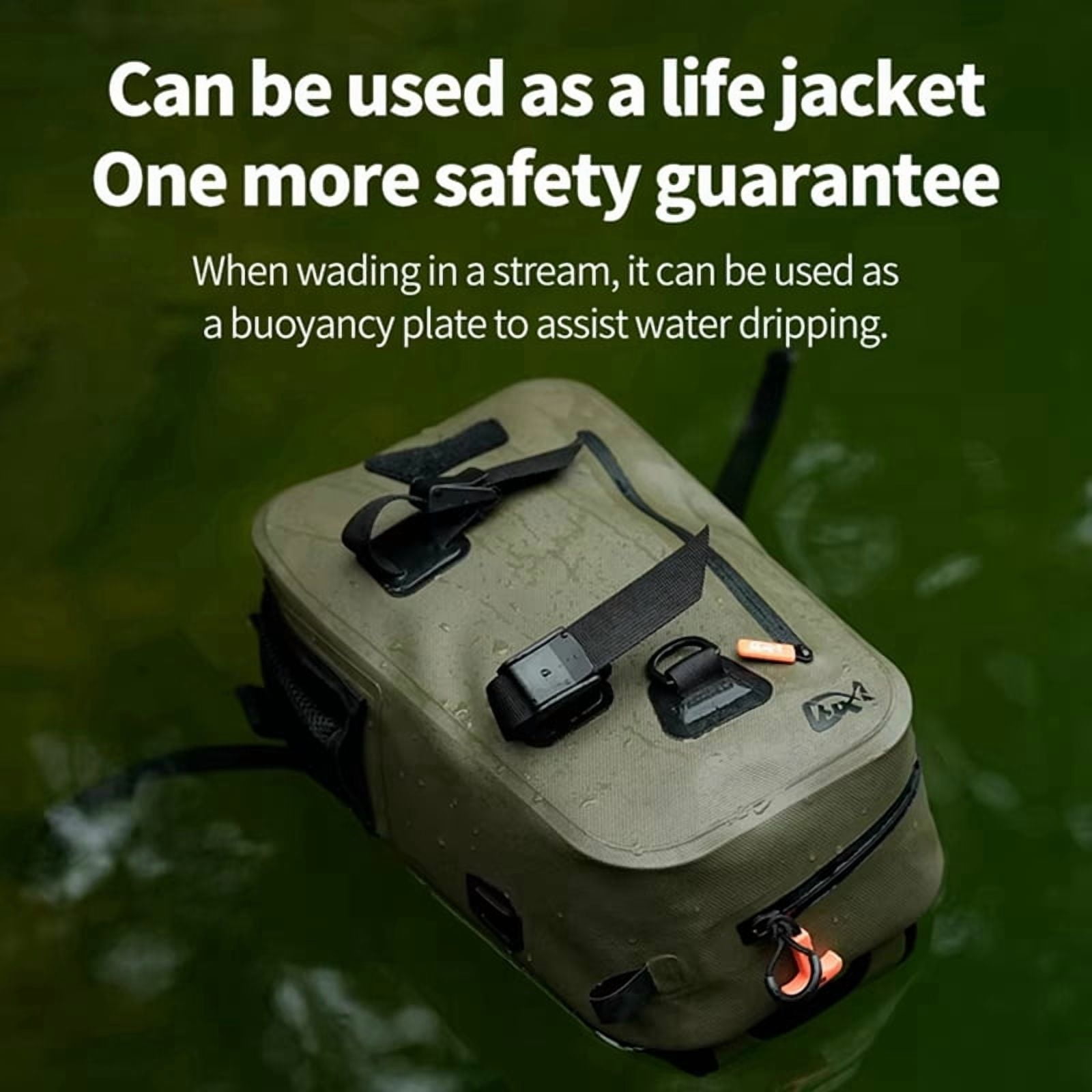 Fishing Shoulder Bag Fishing Tackle Waterproof Bag Outdoor Capacity Fishing Lures Bag Line Box Storage Accessories,1 x Fishing Shoulder Bag,Photo Color