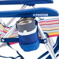 thumbnail image 4 of GCI Outdoor Backpack Beach Chair Lightweight Low Profile Reclining Chair, Multistripe, 4 of 7