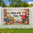 thumbnail image 6 of Decorative Design Happy Fall Y'all Banner Harvest Theme Autumn Decorations for Thanksgiving Celebration Outdoor Decor Festival Display, 6 of 8