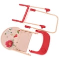 thumbnail image 3 of Roma Prams RHS Dolls Highchair – Flora, Doll Highchair Toy, Feeding & Role‑Play Accessory, RHS Botanical Theme, Kids 3+, Cream & Berry Red, 3 of 12