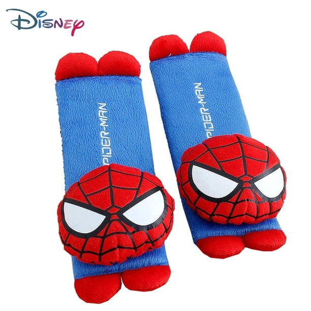 Disney-almohadillas de Mickey Mouse Stitch para cinturón de seguridad de coche, arnés de seguridad, correa para el hombro, mochila, cojín, almohada para niño y niña, regalo, 2 piezas por juego